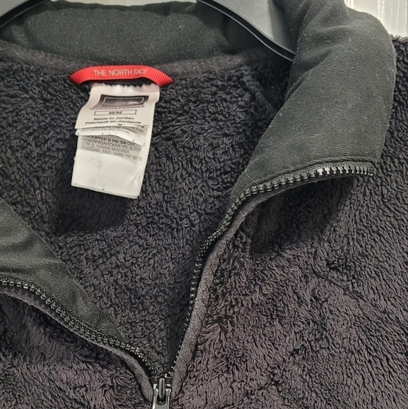 The North Face Black 1/4 Zip Pullover Soft Warm Sweatshirt Jacket Size Medium - Picture 2 of 11